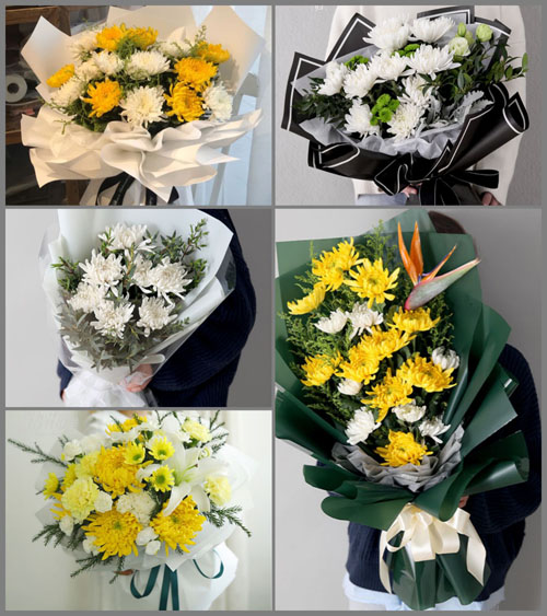 云南德宏州盈江县白事花束代送